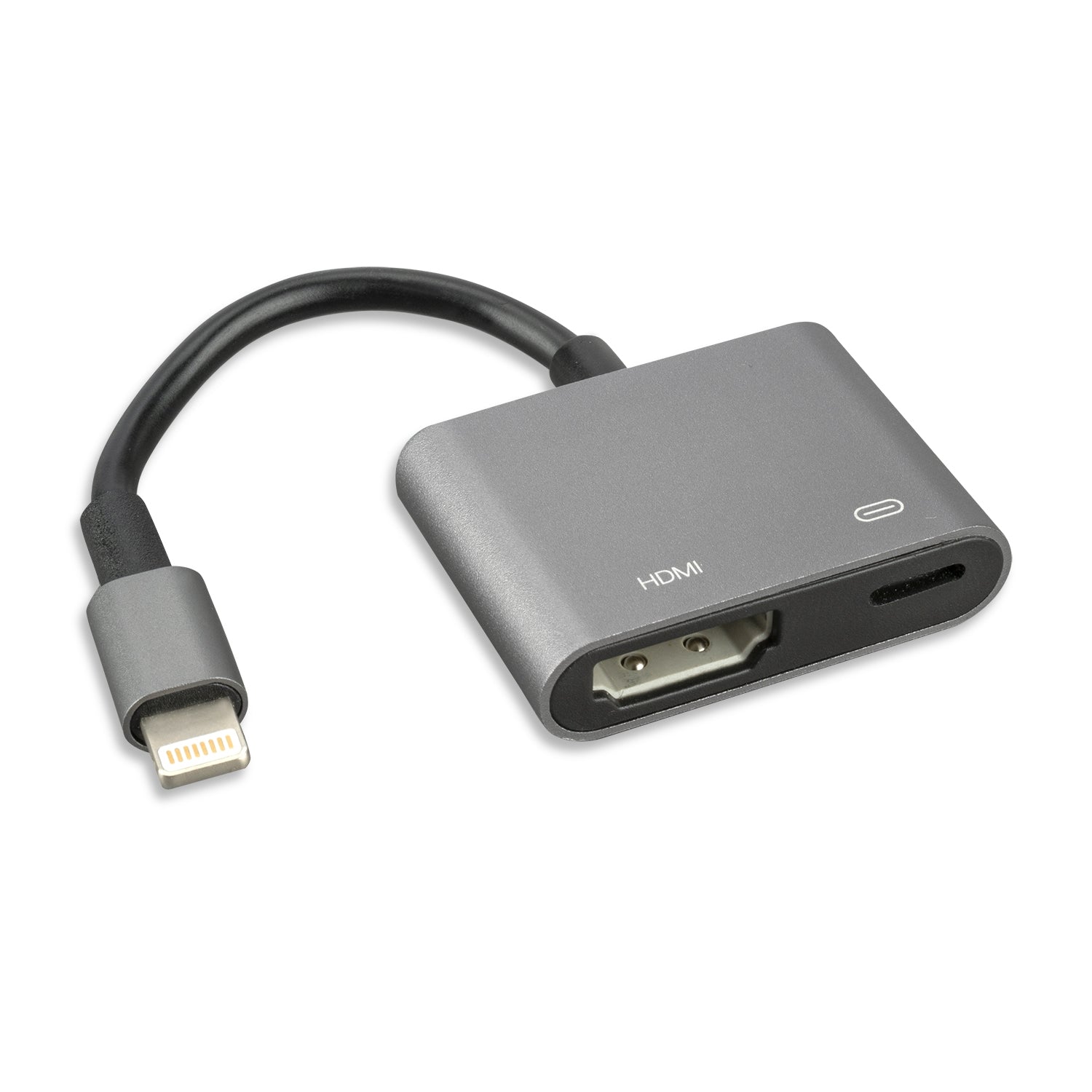 4smarts Aktiver Adapter Lightning auf HDMI 6cm schwarz / grau 4smarts Aktiver Adapter Lightning auf HDMI 6cm schwarz / grau
